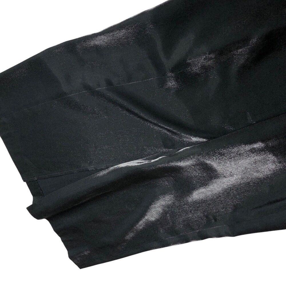 Vintage 90s Harve Benard Maxi Skirt 8 Black Shimmer Chiffon Whimsigoth Witchy - Picture 11 of 16